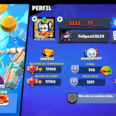 Conta brawl velha é bem upada