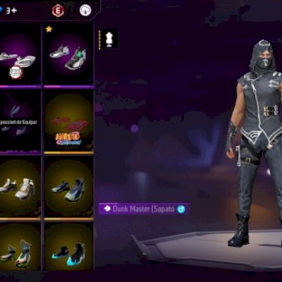 Conta de free fire level 72 com 392 peitorais