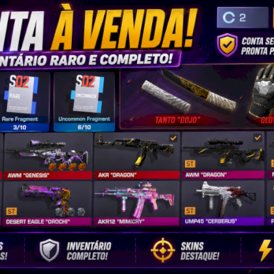 Conta de standoff 2 com kit dourado e preto