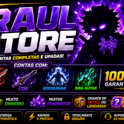 RAUL STORE: CONTAS COM TTK CDK GODHUMAN E SOUL GUITAR