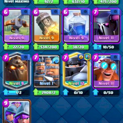Conta Clash Royale LVL 34 - 45K - 673 gemas - 5375 trofeus