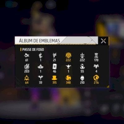 Free fire 42 passes antiga nvl 61