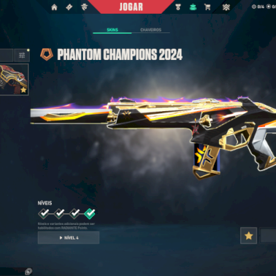 Conta de Valorant  BRL761.40 Gastos com pacote champions 2024.