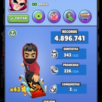 CONTA RARA SUBWAY SURFERS (BETA 2012)🔥