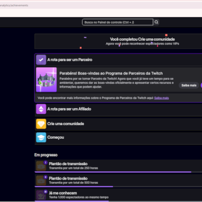 Conta twitch verificada partners