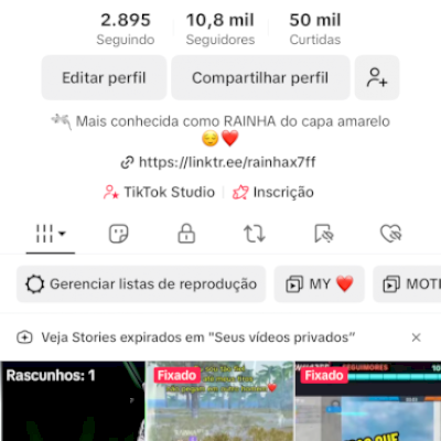 Conta TIKTOK +10k de seguidores nicho JOGOS / monetizada