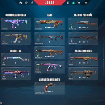 Conta de valorant +3500 reais gastos (lock in pack, VCT23  pack, leque flameja)