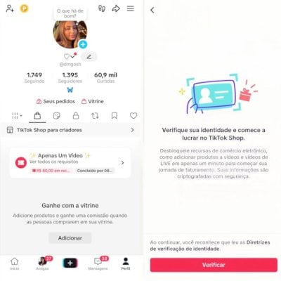 CONTAS TIKTOK SHOP 1k a 2k | SEM DOC | ENTREGA RÁPIDA | PRONTA PARA USO