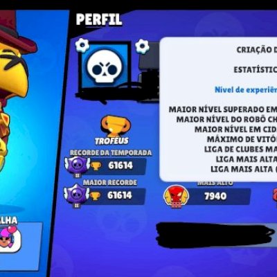 Conta Brawl Stars GEMADA + Pass Plus