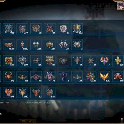 Conta Lvl 149 | Baú Milagroso | Pack de Deuses | 22 Deuses Diamante | 410 gemas