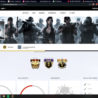 Conta Coronel do Rank MITO com 2 vips e mns e 3k de zp