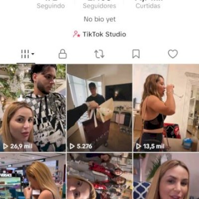 Vendo conta do tik Tok bem engajada