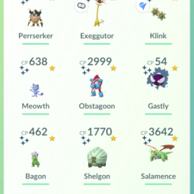 Conta PoGO varios shundos