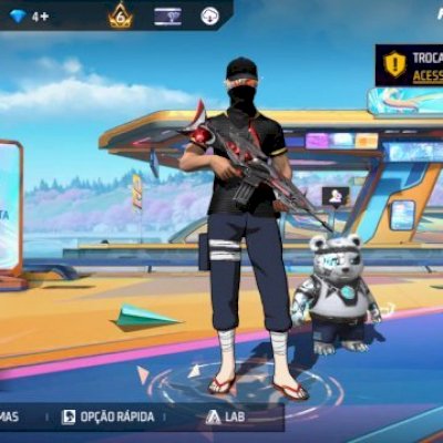 Conta de free fire gemada e rara