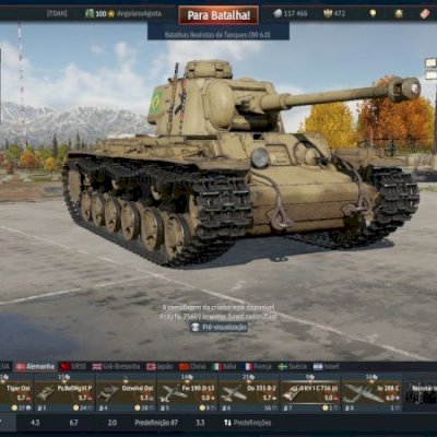 Conta de Warthunder com 50 veículos premium, mais de 2 k gasto