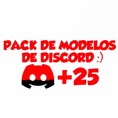 Packs de 25 modelo de servers no discord com entrega automática