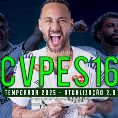PES 2016 CVPES16 2.0 - TEMPORADA 2025 Atulizado Patch PES Pc Fraco