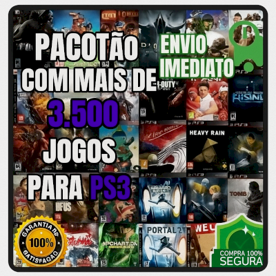 🎮🔫📺🚀🕹️🎃 Pacote Imperdível com Mais de 3.500 Jogos para PS3!