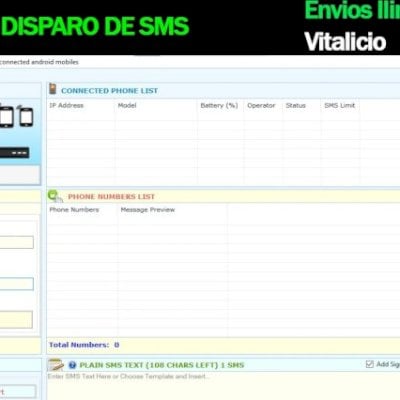 Software De Disparo De Sms Em Massa Vitalicio Ilimitado