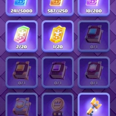 VENDAS DE DUAS CONTAS SIMULTÂNEAS COM 9K DE TROFÉUS, DIVERSAS CARTAS 15 ETC.