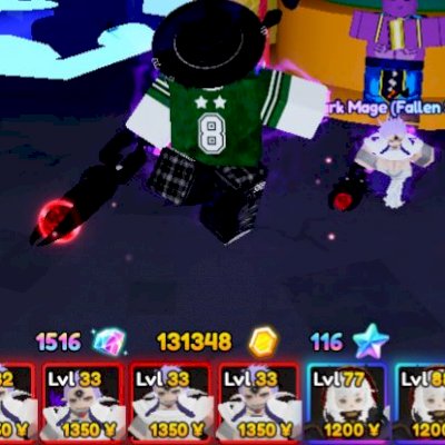 Anime Adventures - Conta forte 5 DARK MAGE EVO + 2 SHINY ELF FRIEREN