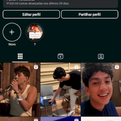 Conta de Instagram orgânica e com seguidores brasileiros