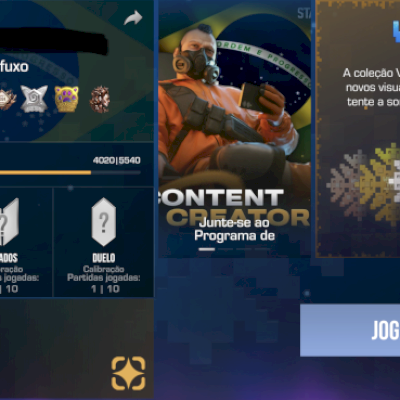 Vendo conta com faca e luva