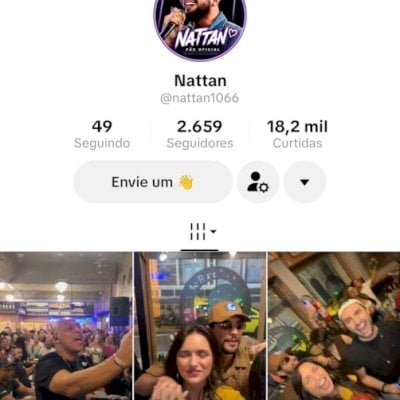 Vendo conta do tik Tok bem engajada