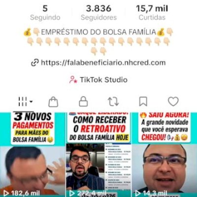 TIKTOK 3.8K | SHOP ATIVO | 489K VIEWS/SEMANA | 69% FEMININO | EXPLODINDO
