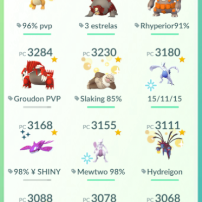 Conta de Pokemon Go Level 37 | Lendarios Shinys e 100% Etc