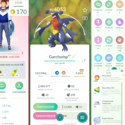 Conta nível 42 C/ Pokémons Incríveis, +37 Lendários (1 Shiny), Fundos e Megas