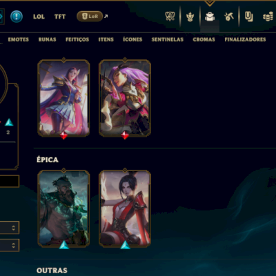 VENDO CONTA NIVEL  ESMERALDA COM SKIN KATARINA RAINHA DE BATALHA