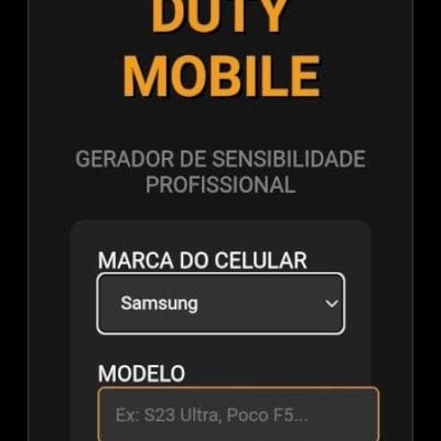 SENSIBILIDADE CALL OF DUTY