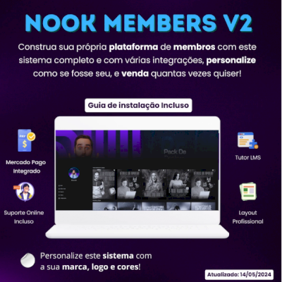 Script Área de Membros Nook Members V2 WordPress 2024