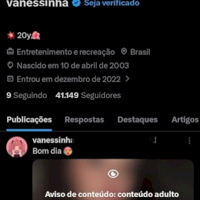 Conta X/Twitter 41k Seguidores Brasileiros ativos Nicho Hot