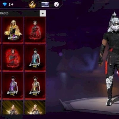 CONTA DE FREE FIRE GEMADA COM 32 PASSES