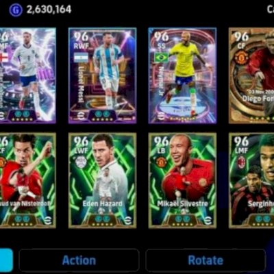 Efootball mobile contas