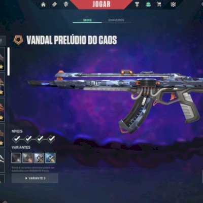 CONTA VALORANT COM MUITAS SKINS E MAIS DE 2 MIL GASTOS (LEVEL 160+)