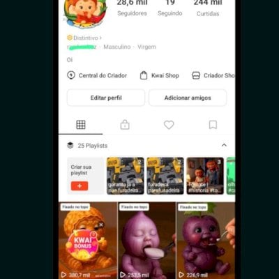CONTA KWAI À VENDA 🔥  📱 28,6 MIL SEGUIDORES ❤️ 244 MIL CURTIDAS