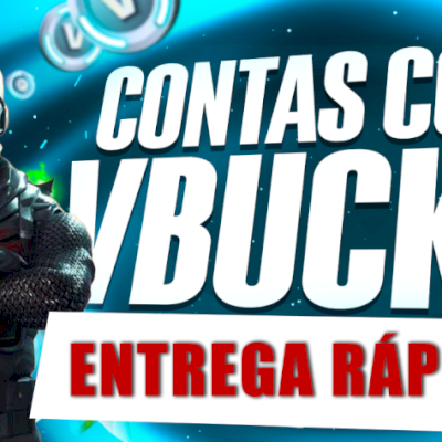 CONTAS COM 9600 VBUCKS - FORTNITE