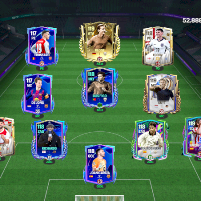 CONTA FIFA MOBILE 26 GER 120 BRABA LUIS FIGO, FERNANDO HIERRO, RICHARDS, KUYT