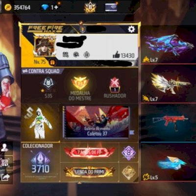 CONTA DE FREFIRE PRIME 8 COM OS PRIMEIROS PASSES!