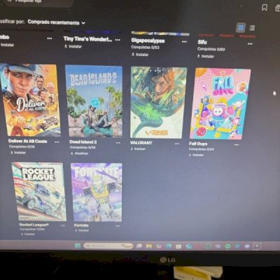 Conta steam e epic games