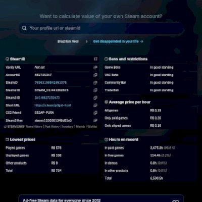 Conta Steam (7 anos - 69 jogos)