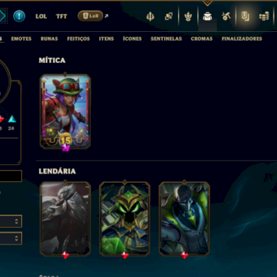 Unranked com 50 Champs e 38 Skins