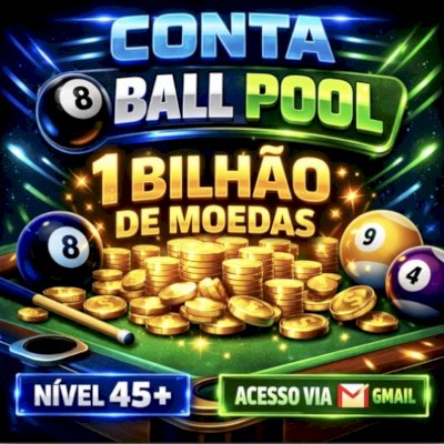 Conta 8BallPool Com 1Bilhao De Fichas Acesso Gmail | entrega rápida