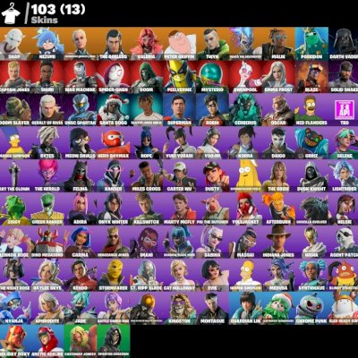 Conta Fortnite >> 103 Skins, Rei Exaltado, Renegada e+ Entrega Automatica!
