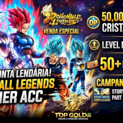 Contas Dragon Ball Legends - Apenas Android 50k-60k crystais lvl 100