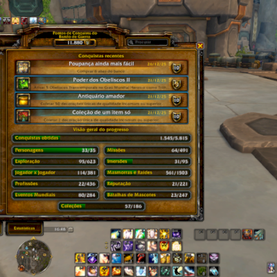 Conta World of Warcraft desde 2014 – Raças e Classes Max Level, Montarias etc