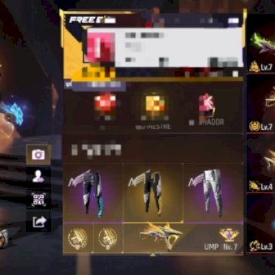 Conta De Free Fire Gemada e antiga Com 5 anjo